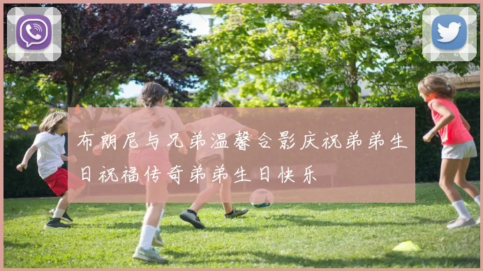 布朗尼与兄弟温馨合影庆祝弟弟生日祝福传奇弟弟生日快乐